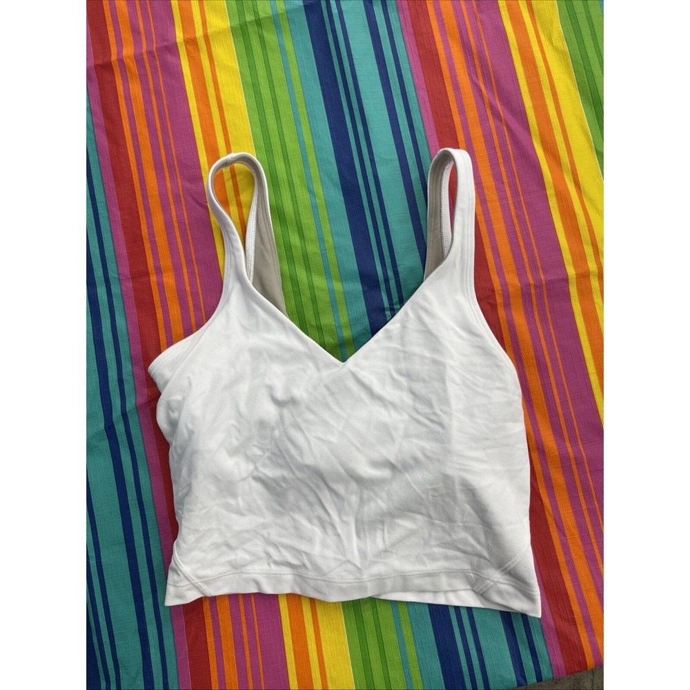 Lululemon Nunu Align Tank Crop White H45